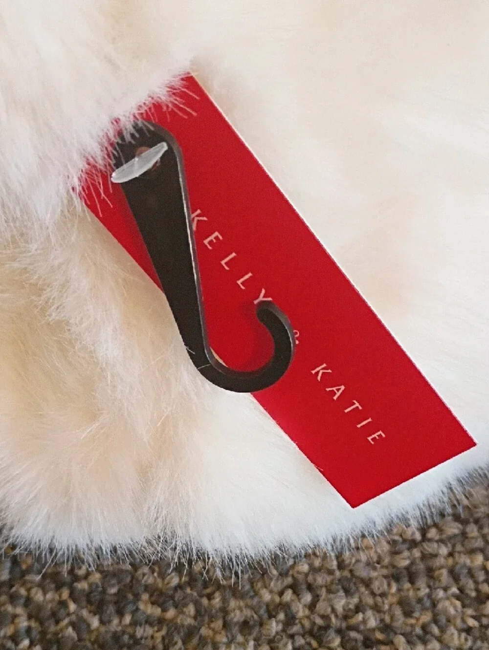 Kelly & Katie White Faux Fur Bucket Hat